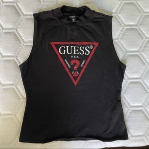Guess sleeveless logo top